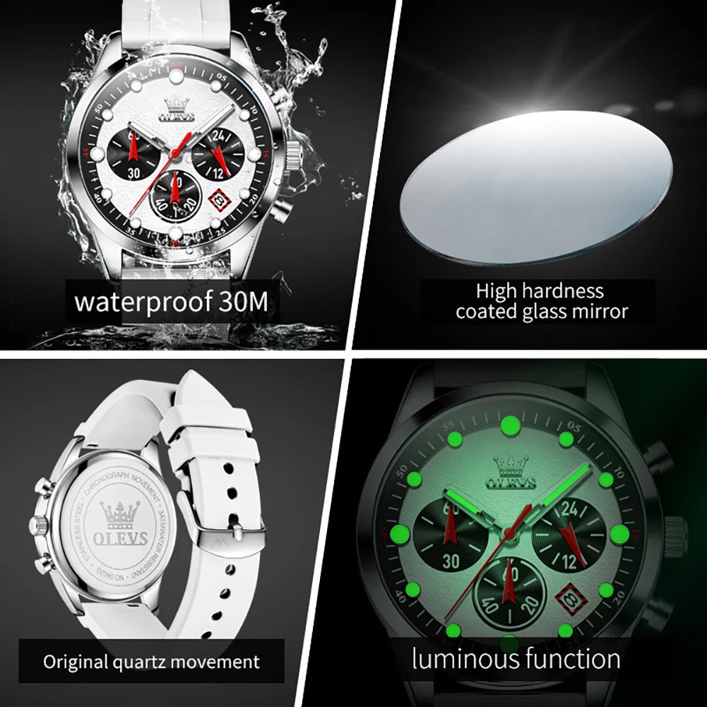 OLEVS Original Chronograph Quartz Watch For Men