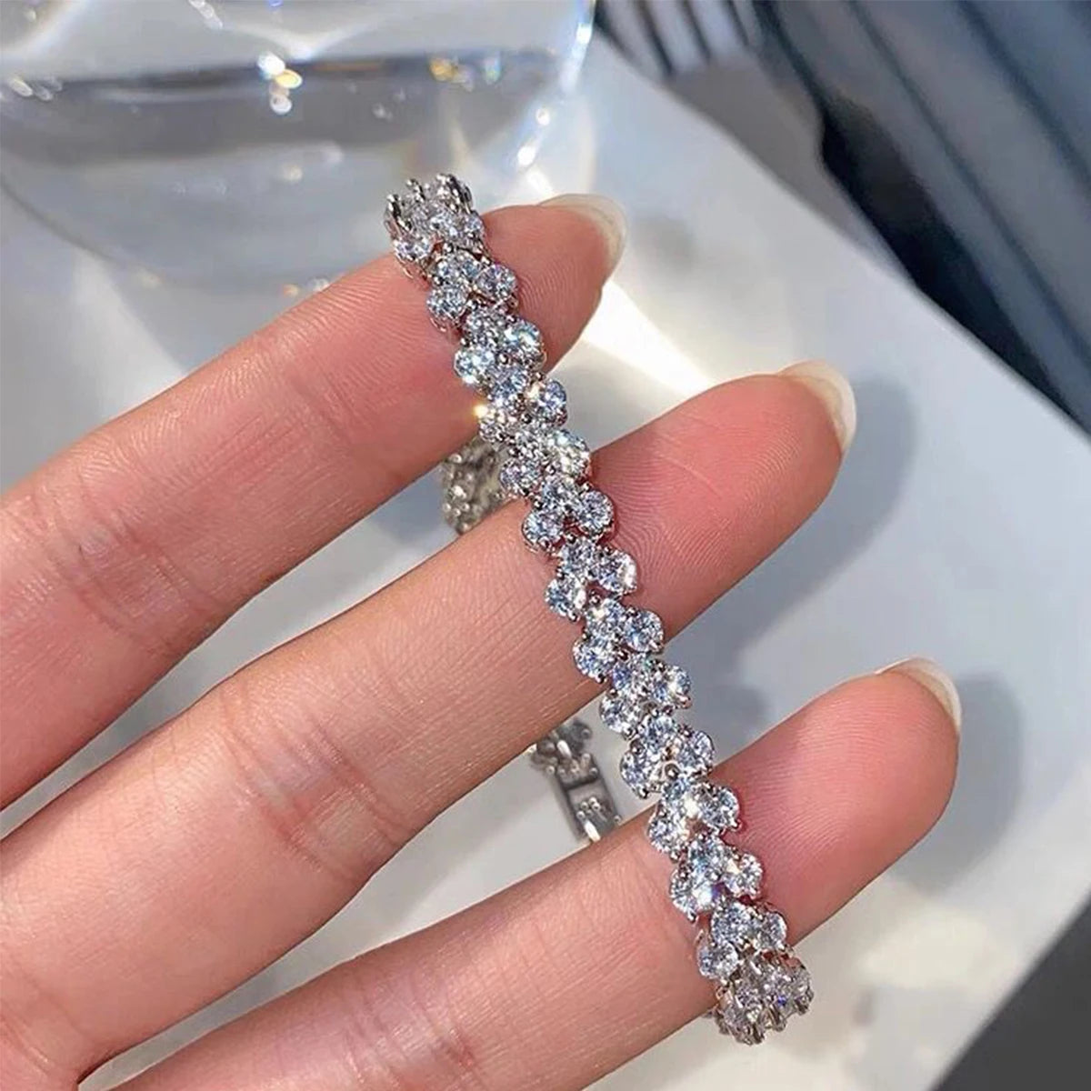 Cubic Zirconia Crystal Bracelets