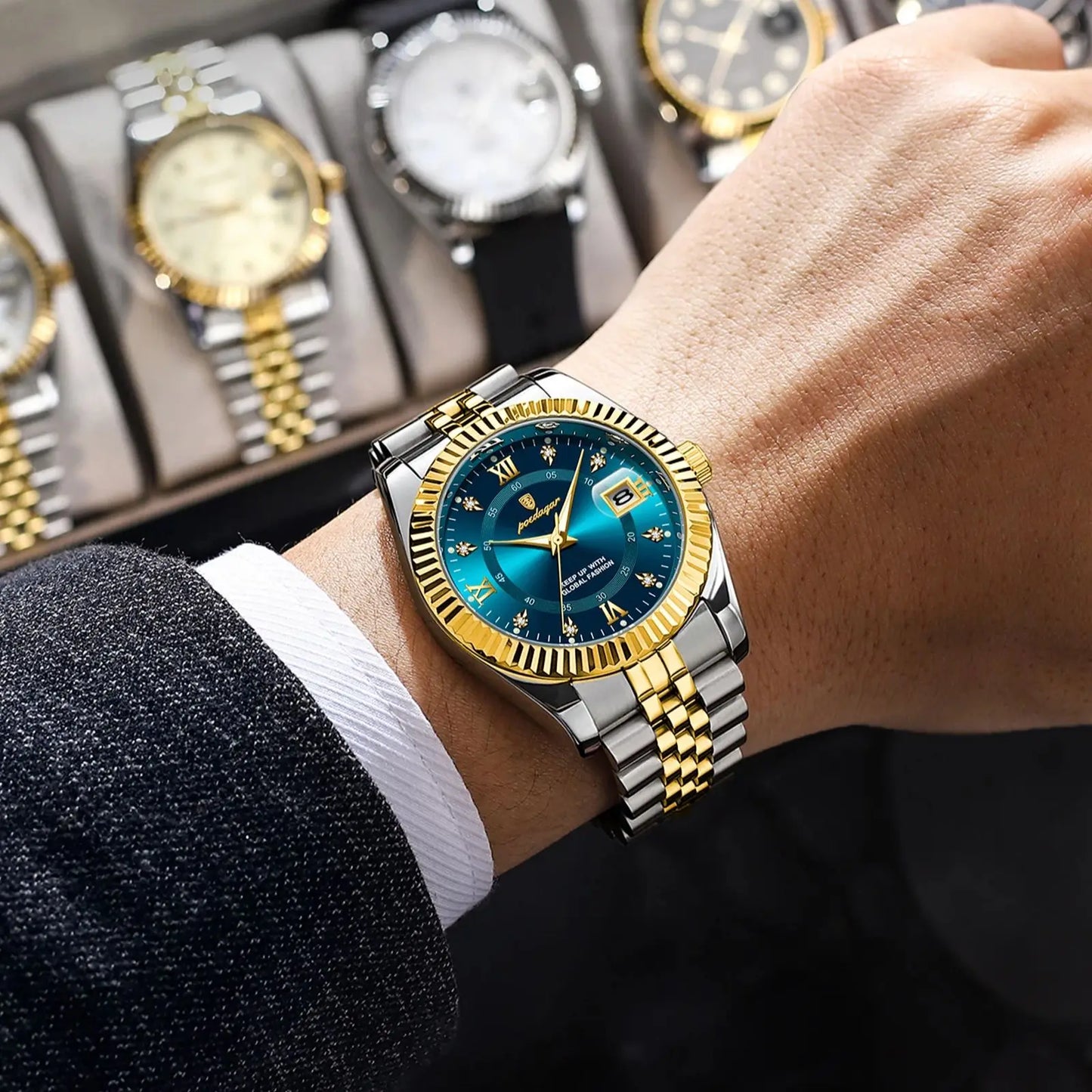 POEDAGAR Luxury Sport Wrist Watch For Men